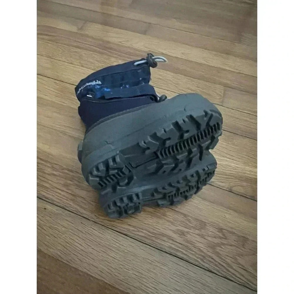 Columbia Youth Powderbug Plus ll Waterproof Winter Snow Boots Blue Gray Size 6 - Picture 6 of 7